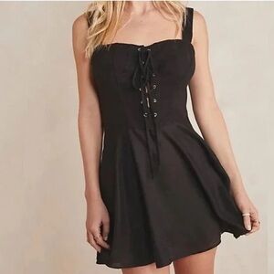 NWT Free People Not A Chance Corset Slip Mini Dress Size Small Black Sz XS Z312